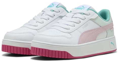 PUMA Carina Street PS Basket, White-Rose Mauve-Aquatic, 31 EU