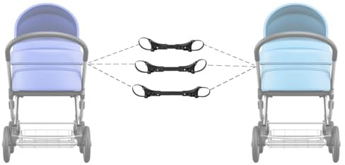 Conectores para cochecito gemelo – 3 piezas desmontables de doble