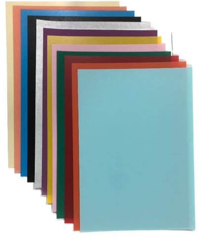 INCAUCA Schrumpffolie aus Kunststoff, mattiert, Schrumpffolienblätter, Schrumpffolienbögen, zum Basteln, für Schlüsselanhänger, Kunsthandwerk, Ornamente, Schmuckherstellung, 20 x 29 cm (A)