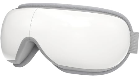 Alide Augenmassagegerät mit Wärme und Bluetooth-Musik, Wärmefunktion für die Augen beim Schlafen, gegen trockene Augen, Gesichtsmassagegerät, Weihnachtsgeschenk