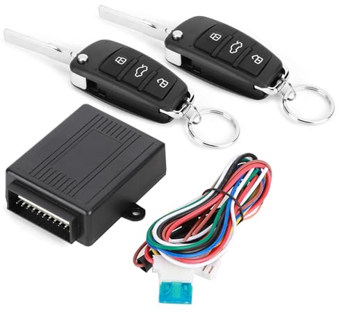 Universal de Alarma para automóviles, de Entrada sin Llave con Control Remoto de 3 Botones, Kit de Cierre centralizado para la Seguridad del vehículo, Incluye