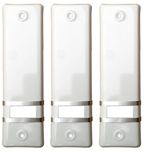 markiso® Rolladengurt Abdeckung [3 Stück] – Lochabstand 160 mm | Gurtwickler Abdeckung aus Alulminium | Einfache Montage ohne Gurtausbau | Gurtwicklerblende für Maxigurte | Farbe Weiß