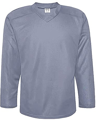 EALER H80 Series Blank Ice Hockey Practice Jersey for Men and Boy - Senior and Junior - Adult and Youth Grey