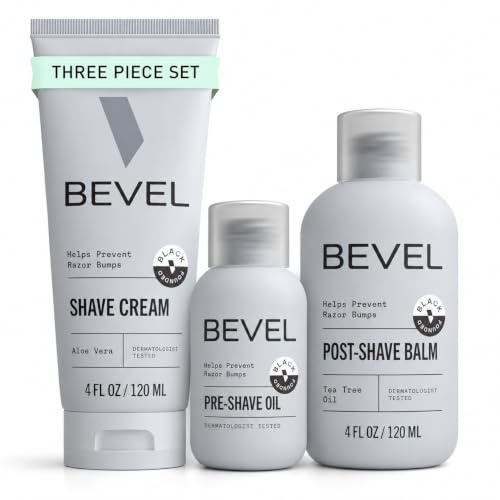 Bevel Shaving Kit for Men, Includes Pre Shave Oil and Shaving Cream