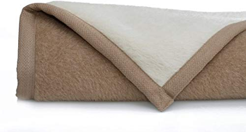 Ritter Decken Alpaka Decke weich Lima Star 150x220 cm Creme/Kamel 100% feinstes Alpaka (ungefärbt) aus eigener Herstellung. Geeignet als Wohndecke und Kuscheldecke. Made in Germany