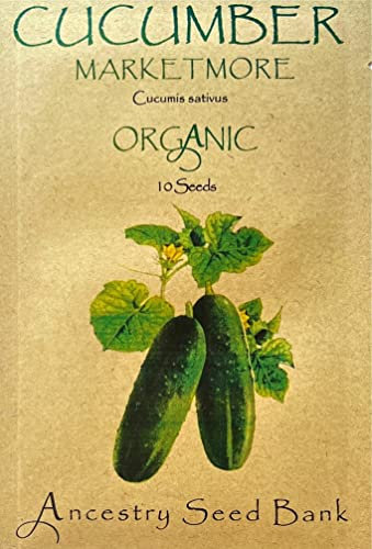 Organic Cucumber ❁ Marketmore ❁ 10 Seeds Heirloom - Non GMO