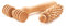 tuuli Masseur facial visage cou épaule massage facial tête rouleau de massage scooter avec poignée Maderothérapie Dermaroller Set en bois - 1