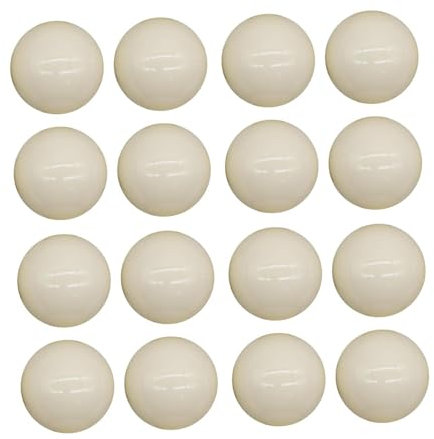 JISADER 16-teiliges Billardkugel-Set, 50,2 mm, professionelles weißes Billardtisch-Zubehör, Snooker-Bälle, Pool-Bälle für Wettkämpfe, Spielzimmer