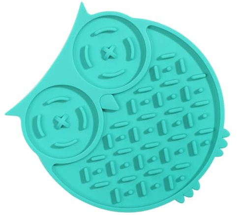 Generic Tappetino da Leccare per Alimentazione Lenta in Silicone, Tappetino Multiuso Facile da Pulire Tipo Aspirato per Alimentazione Lenta per Animali Domestici per Gatti (GREEN)