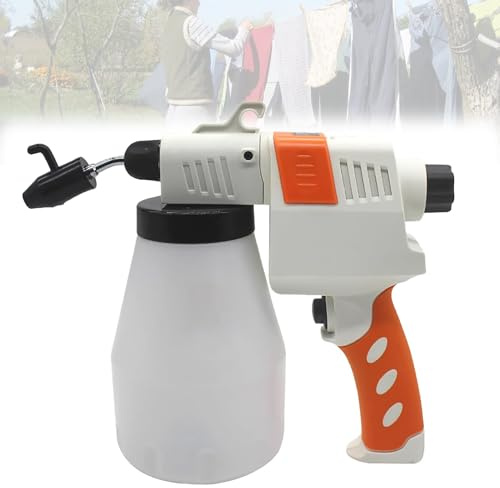 Feiphla Pistola Quitamanchas PortáTil De Mano, con FuncióN De Ajuste De PresióN Y Mango ErgonóMico, para Tejidos, Estampados, TeñIdo Y ConfeccióN
