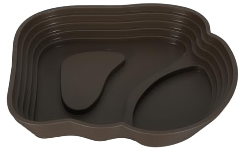 VICASKY Bassin de Bain pour Reptiles, Bol D’Eau et Plat D’Alimentation pour Tortue, PVC Sûr, Effet Habitat Naturel, Aquarium, Lézard