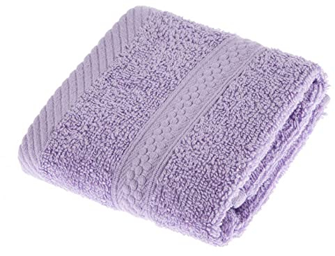 Homescapes Flauschiges Premium Frottee Gästetuch ca. 30 x 30 cm Gästehandtuch aus 100% Reiner Baumwolle, Flieder