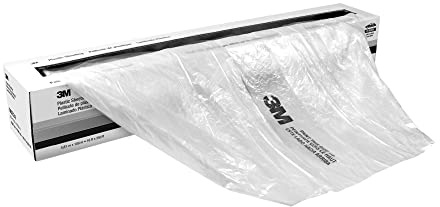 3M Plastic Sheeting 06723, High Density, Tear Resistant, Durable, Easy To Cut, 12 ft x 400 ft