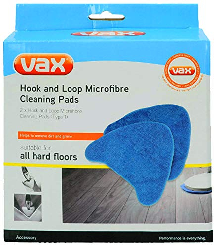 Genuine Vax S86-SF-B S86-SF-C S86-SF-P S86-SF-T Steam Cleaner Mop Hook and Loop Microfibre Cleaning Pad Covers (Pack of 2)