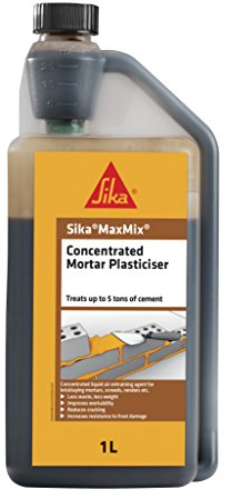 Sika MaxMix Concentrated Mortar Plasticiser Admixture, 1 Litre