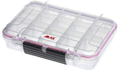 Plastica Panaro - Valigetta Pesca MAX002T Trasparente della Linea Max Grip per Proteggere e Organizzare l'Attrezzatura da Pesca, Dimensioni Esterne 230 x 175 x H53 mm