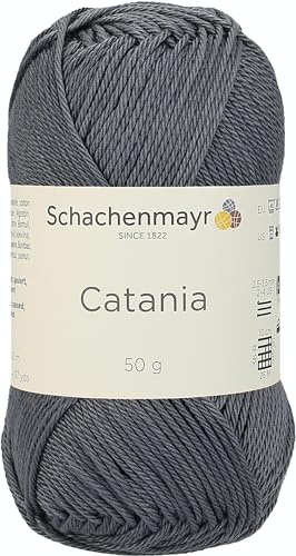Schachenmayr Catania 9801210-00429 anthrazit Handstrickgarn, Häkelgarn, Baumwolle