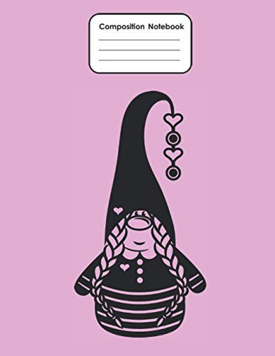Composition Notebook | 150 Pages Wide Ruled Paper: Cute Mrs. Gnome (Lined Paper Journal)