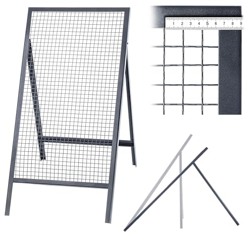 KADAX Colino passante, griglia in filo di acciaio, filtro da giardino, filtro in acciaio, filtro per sabbia, filtro rettangolare per sabbia e compost e terra e pietre (larghezza maglie 2,0 x 2,0 cm)