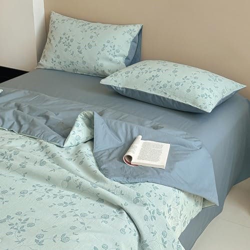 ISCBAFYX Trapunta King Full Size, Piumino Estivo Leggero in Garza a Doppio Strato con Aria condizionata - Coperta con Nucleo Trapuntato Portatile Delicata sulla Pelle per Il pisolino da Viaggio in