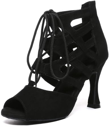 MINITOO Chaussure Danse de Salsa Femme Fête Soirée Bottes L536