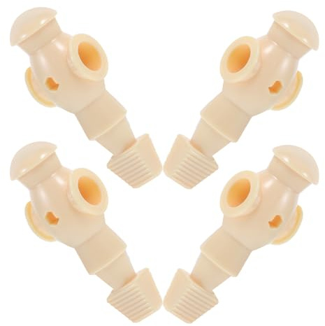 GARVALON Figuras de Jugador de Futbolín para Niños y Niñas, Tamaño Estándar, Resina Duradera, Accesorio de Mesa de Futbolín, Piezas de Reemplazo para Juego de Fútbol de Escritorio, Set de 4 Unidades