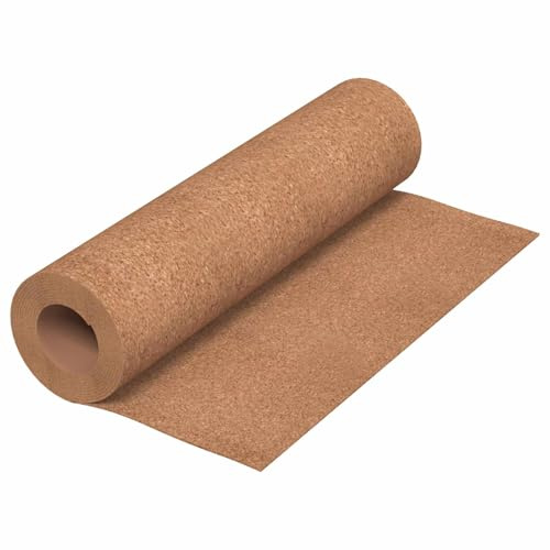 vidaXL Rollos de corcho Marrón 100 x 500 x 0,5 cm Corcho