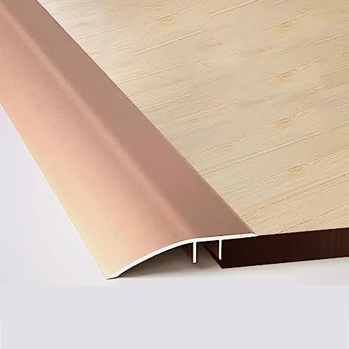 YAYDAFSHSAI Borde para baldosas, Perfil de transición de Aluminio Multicolor for Suelo de Madera, for unión de baldosas con moqueta.(Rose Gold)