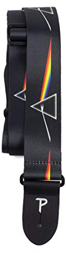 Perri's Leathers Ltd. - Guitar Strap - Polyester - Pink Floyd - Dark Side of the Moon - Official Licensed Product - For Acoustic/Bass/Electric Guitars - Adjustable - Made in Canada (LPCP-1070)