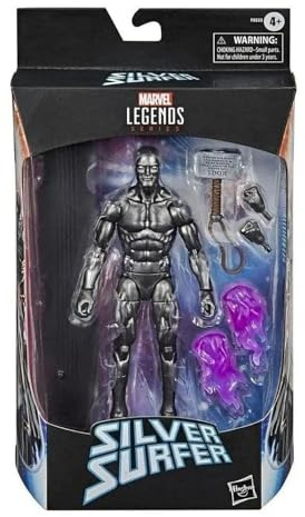 Hasbro Marvel Legends Series, Figurine Avengers de 15 cm à Collectionner, Silver Surfer et 6 Accessoires