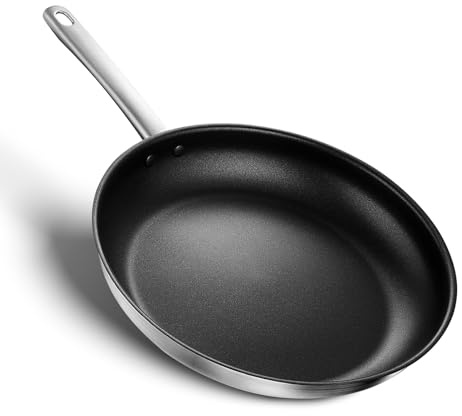 KOCH SYSTEME CS Sartén de acero inoxidable recubierto de 12 pulgadas