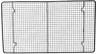 Milageto Rejilla para Enfriar y Hornear Rejilla para Asar y secar Rejilla para Hornear de 46 cm x 26 cm