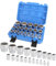 21tlg 1/2'' Vielzahn Nuss Satz,Vielzahn Steckschlüssel Nusskasten,Steckschlüssel Set 8-36mm 12 Kant Außenvielzahn Torx Stecknüsse Satz Stecknuss Nusskasten Universal Satz