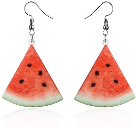 Früchte Ohrringe, Wassermelone ohrring, Frucht-ohr-bolzen Lustige Nette, Ohrringe Damen Tropfen Baumeln Frauen, Obst ohrringe damen