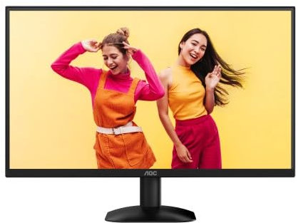 AOC 24B35HM2 Monitor 24 FHD, WLED, 100 Hz, VA, 1 ms MPRT, Adaptive Sync., Blue Light (1920x1080, 1x D-Sub, 1x HDMI 1.4) Negro