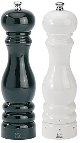 Set Peugeot Paris Pfefferm?hle und Salzm?hle u-select schwarz/wei? 22 cm