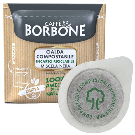 600 Cialde Filtro Carta 44 mm Caffe' Borbone Miscela Nera Originali