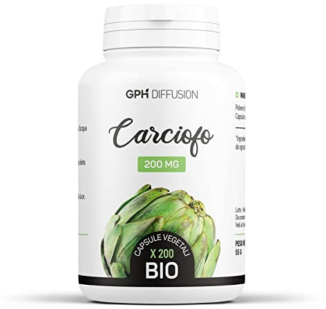 Carciofo Bio - Cynara scolymus - 200mg - 200 capsule vegetali
