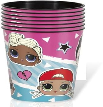 Unique Grand gobelet en plastique-473 ml-LOL Surprise Party, 23797, Multicolour