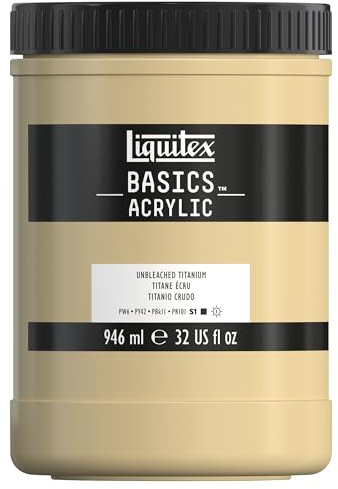 LIQUITEX Basics Acrylic Paint, Unbleached Titanium, 946 ml Pot