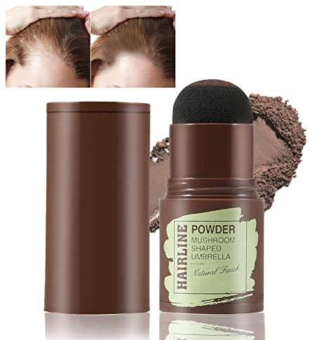 Boobeen Hairline Powder Stick, Hair Shadow Powder für dünner werdendes Haar, Root Touch-Up Powder deckt graues Haar schnell ab, Root Concealer für Haarausfall