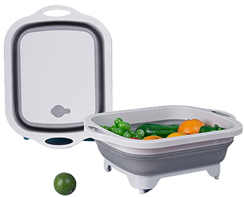 With Drain Collapsible Washing Up Bowl Portable 10L Water Storage Basin Camping Caravans Sink Boat Vegtable Dish Dishes Storage Telescopic Portable Travel Space Saving Kitchen Wash