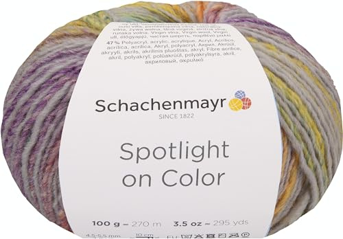 Schachenmayr Spotlight On Color, 100 g platina färg garn för hand