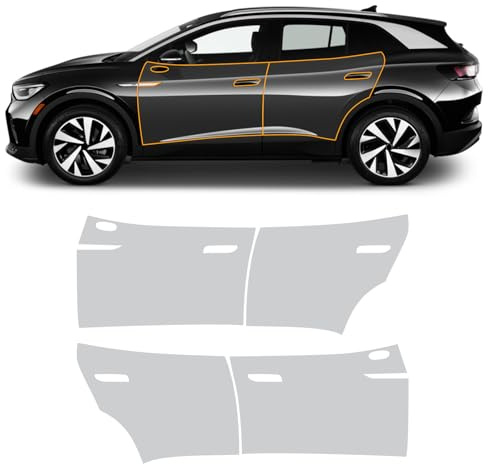 FDAIUN Lámina protectora de pintura PPF para VW Volkswagen ID.4 2021 2022 2023 2024 TPU película protectora transparente precortada accesorios (puertas 4 unidades)