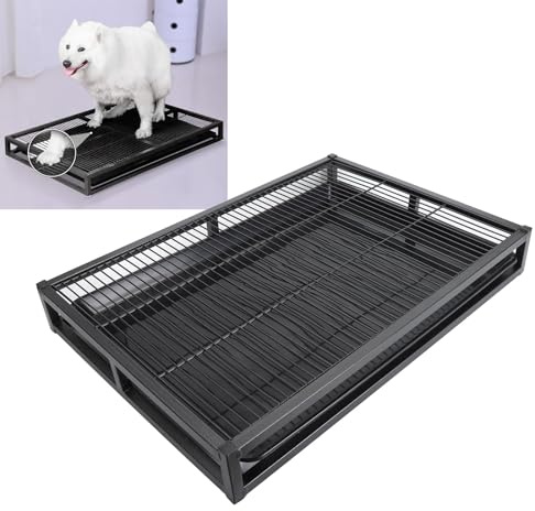 Toilette per Cani Vassoio per Addestramento Animali Ferro Porta Assorbente per pipì Cuccioli Vassoio Cuscinetti Rete Toilette per Cani Vasino Animali Domestici Lettiera Domestici