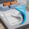 ELEMUSE Matratzen Topper 120x200cm, H4 Hart Gel Topper mit Waschbarem Flauschigem Bezug und Gelschaum, 7CM Höhe Weicher und Bequemer Matratzentopper für Boxspringbett und Unbequeme Betten Schlafsofa