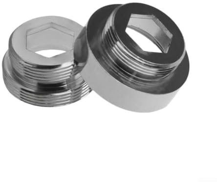 Allthingstore Connecteur aérateur de robinet en laiton filetage extérieur robinet de cuisine adaptateur multi-filetage tuyau d'arrosage pour connecteurs mâle vers femelle (filetage intérieur 18 mm-22