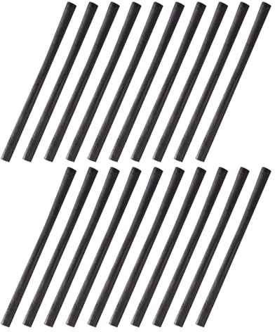 Anneome 25 Bâtonnets De Fusain Pour Croquis Outils De Dessin Au Fusain Bois Coton Saule