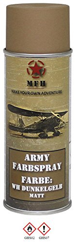 MFH Farbspray Lackspray Army, matt, 400 ml (WH Dunkelgelb)