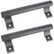 KAFENDA 2-teiliger 8 Aluminium-Schiebetürgriff, moderner Metallgriff für Balkon-Glastüren, Bad-Schiebetüren, Scheunentore, Lagertüren, etc.